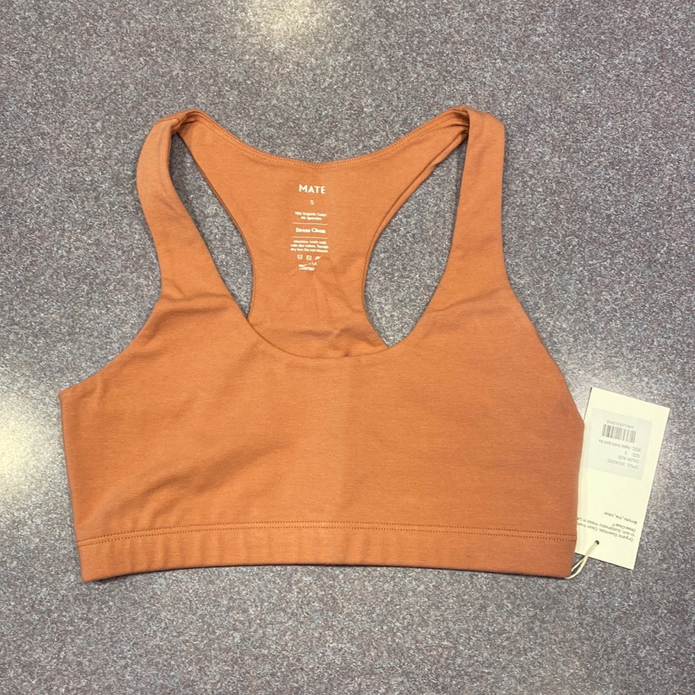 New with tags MATE the Label Organic Stretch Sports Bra